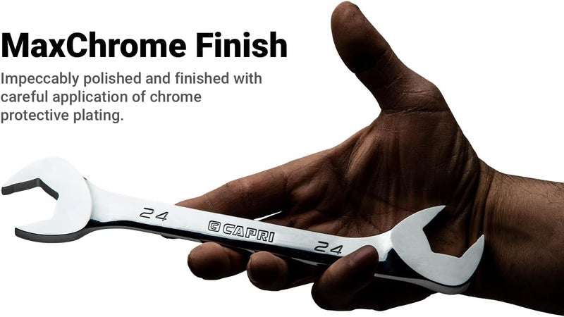 Capri Tools 10 mm Angle Open End Wrench, 30° and 60° angles, Metric - Image 4